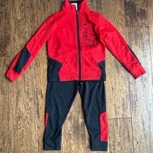 4T Nike Red and Black Tracksuit